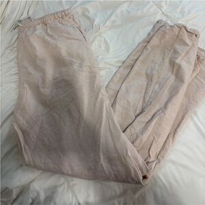 Brandy Melville Light Pink Striped Joggers